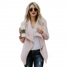 Women Jacket Winter Autumn Double Velvet Turn Down Collar Basic Coat Long Sleeve Outwear Long Sleeve