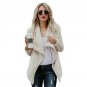 Women Jacket Winter Autumn Double Velvet Turn Down Collar Basic Coat Long Sleeve Outwear Long Sleeve