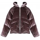 SuperAen Winter 2017 New Velvet Hooded Parkas Coat Women Loose Solid Color Zipper Thick Cotton Fashi