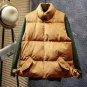 Gold Velvet Cotton Jacket Women Fashion Winter Jacket Women Veste Femme Waistcoat Stand Collar Vest