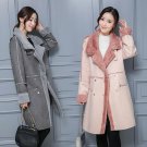 faux fur coat 2017 Winter luxury Lambswool Suede Jacket Thicken velvet Coat female thick warm lamb f