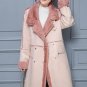 faux fur coat 2017 Winter luxury Lambswool Suede Jacket Thicken velvet Coat female thick warm lamb f