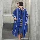 Winter Velvet Thick Black Trench Coat For Women Windbreaker Loose Big Size Two Wear Overcoat Clothes