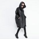 SuperAen 2017 Winter New Thicker Leather Trench Coat for Women Irregular Fashion Casual Wild Velvet 