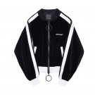 superAen Autumn and winter women casual jacket long sleeve wild velvet short coat female loose