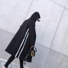 SuperAen 2017 Korean Style Women Parkas Coat New Winter Velvet Hooded Wild Long Sleeve Cotton Stripe