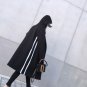 SuperAen 2017 Korean Style Women Parkas Coat New Winter Velvet Hooded Wild Long Sleeve Cotton Stripe