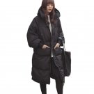 Winter Jacket Women Cotton Padded Coats Slim Velvet Thickening Outwear Hooded Warm Long Parka Coat  