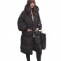 Winter Jacket Women Cotton Padded Coats Slim Velvet Thickening Outwear Hooded Warm Long Parka Coat
