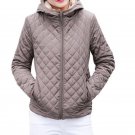 Casual Women Candy Solid Velvet Thicken Hooded Parkas Outerwear Ladies Winter Clothing Long Sleeve Z