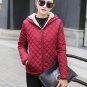 Casual Women Candy Solid Velvet Thicken Hooded Parkas Outerwear Ladies Winter Clothing Long Sleeve Z