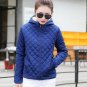 Casual Women Candy Solid Velvet Thicken Hooded Parkas Outerwear Ladies Winter Clothing Long Sleeve Z