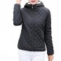 Casual Women Candy Solid Velvet Thicken Hooded Parkas Outerwear Ladies Winter Clothing Long Sleeve Z