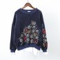 Autumn Winter New Student Pullovers Shirt Women Loose All-match Embroidery Stitching False Two Piece