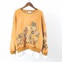 Autumn Winter New Student Pullovers Shirt Women Loose All-match Embroidery Stitching False Two Piece