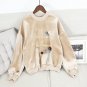 Autumn Winter Students Vintage Velvet Hoodie Women Long Sleeve Embroidery 3D Folwer Decoration Loose