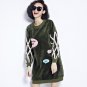 New Women Winter Sweatshirt Velvet Thick Hoodies Loose Casual Outwear Long Sleeve O Neck Print Lette