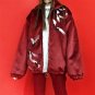 Harahuju Street Casual Style vintage Velvet Embroidery Oversize Loose Baseball Coat Women Winter Jac