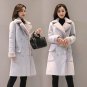 faux Lambs wool coat women\'s winter deer velvet Long sleeve Turn-down Collar Wool Jackets female ou