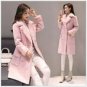 faux Lambs wool coat women\'s winter deer velvet Long sleeve Turn-down Collar Wool Jackets female ou