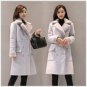 faux Lambs wool coat women\'s winter deer velvet Long sleeve Turn-down Collar Wool Jackets female ou