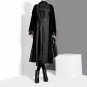SuperAen Europe Warm Trench Coat for Women Wild Loose Velvet Stitching Leather Women Long Coat Winte