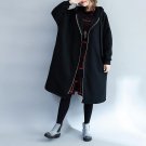 SuperAen 2017 Winter New Fashion Warm Trench Coat for Women Solid Color Cotton Loose Wild Long Sleev