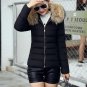 Women\'s Winter Jackets and Coats 2017 Women Parks Thick Warm Faux Fur Collar Hood Anorak ladies Jac