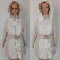 Women Elegant Winter Warm Long Coat Down Padded Jacket Slim Fur Collar Hooded Parka Coats 2017 Femal