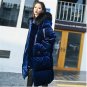New 2017 Fashion Winter Parkas Long Large Hooded Fur Collar Velvet Coat Loose Woman Jacket Warm Thic