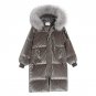 New 2017 Fashion Winter Parkas Long Large Hooded Fur Collar Velvet Coat Loose Woman Jacket Warm Thic