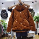Velvet Coat Winter Korean Casual Loose Short Womens Down Jackets Thick Warm Velvet jacket Women Velo