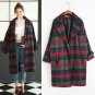 2017 Women\'S Harajuku Spot Plaid Jacket Winter Slim Korean Woolen Retro Coat Female Korean Kawaii