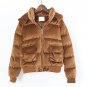 Female Student Jacket Winter Clothes New Women Thick Warm Velvet Removable Hooded Bread Coats Coat L