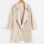 Winter Autumn Women\'s Windbreaker Coats Warm Long Sleeve Lapel Neck Coats Trench Velvet Female Soli