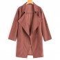 Winter Autumn Women\'s Windbreaker Coats Warm Long Sleeve Lapel Neck Coats Trench Velvet Female Soli