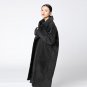 Black Winter Trench Coat Female Women\'s Windbreaker Loose Big Size Long Women Basic Coats Fashion 2