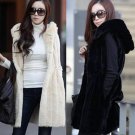 fashion autumn and winter velvet faux rabbit fur vest plus size clothing woman medium long vest oute
