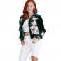 Plus Size Flower Tiger Embroidery Velvet Black Jackets Coats 2017 Autumn Winter Roses Streetwear Fas