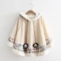 Japanese Sen Female New Arrival Autumn Winter Clothes Cartoon Fish Printing Plus Velvet Thickening C
