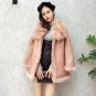 Winter Plus Velvet Trench Coat Female Women\'s Windbreaker Leather Hair Thick Slim Long Sleeve Black