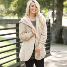 HAOYUAN Women Coat 2017 Autumn Winter Velvet Casual Warm Long Sleeve Cardigan Streetwear Casaco Zipp
