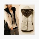 Hooded cotton vest plus velvet 2014 new winter coat leisure all-match female waistcoat casual cardig