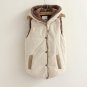 Hooded cotton vest plus velvet 2014 new winter coat leisure all-match female waistcoat casual cardig