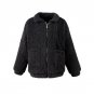 Women Winter Coat Wool Blend Trench Parka Jacket Oversized Long Sleeve Overcoat Outwear BF Style Top