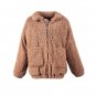 Women Winter Coat Wool Blend Trench Parka Jacket Oversized Long Sleeve Overcoat Outwear BF Style Top