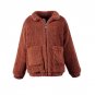 Women Winter Coat Wool Blend Trench Parka Jacket Oversized Long Sleeve Overcoat Outwear BF Style Top