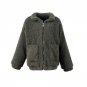 Women Winter Coat Wool Blend Trench Parka Jacket Oversized Long Sleeve Overcoat Outwear BF Style Top
