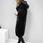 New Velvet Coat Women Hooded Long Velvet Coat Winter Casual Black Loose Women\'s Autumn Jacket Zippe