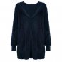 chesmono Casual velvet long cardigan female Loose cardigan hooded jumper 2017 warm winter sweater wo